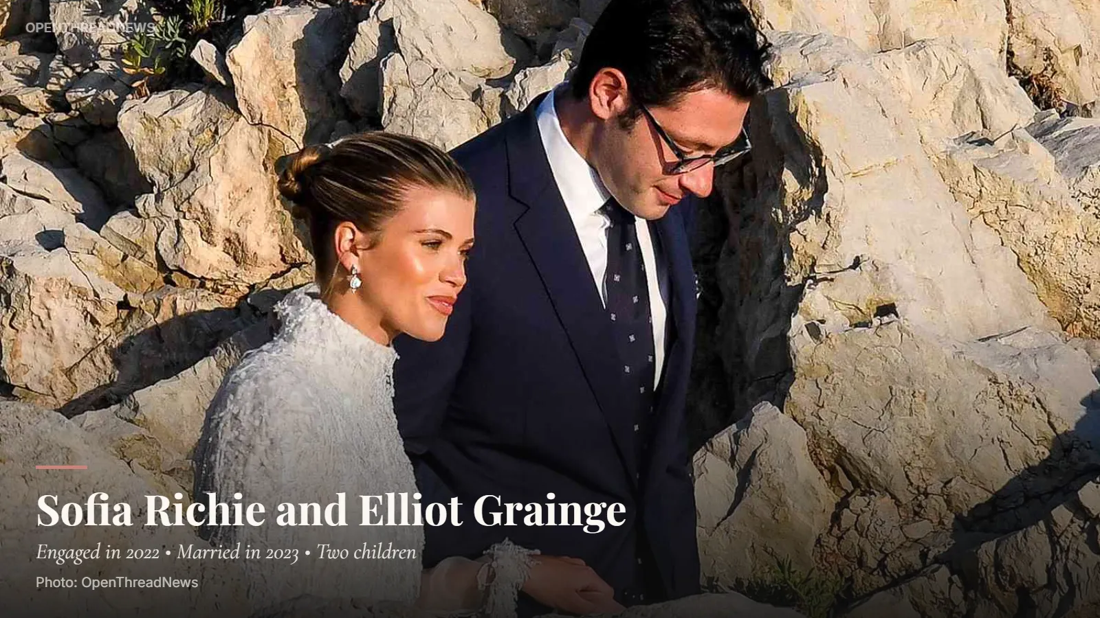 Sofia Richie Grainge and Elliot Grainge at their wedding in April 2023