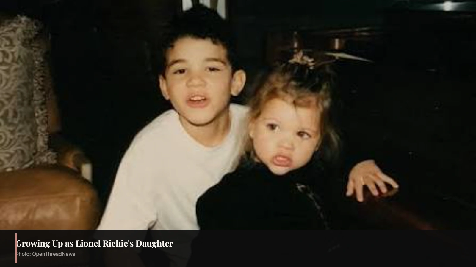 Sofia Richie Grainge, youngest daughter of Lionel Richie, during her childhood years