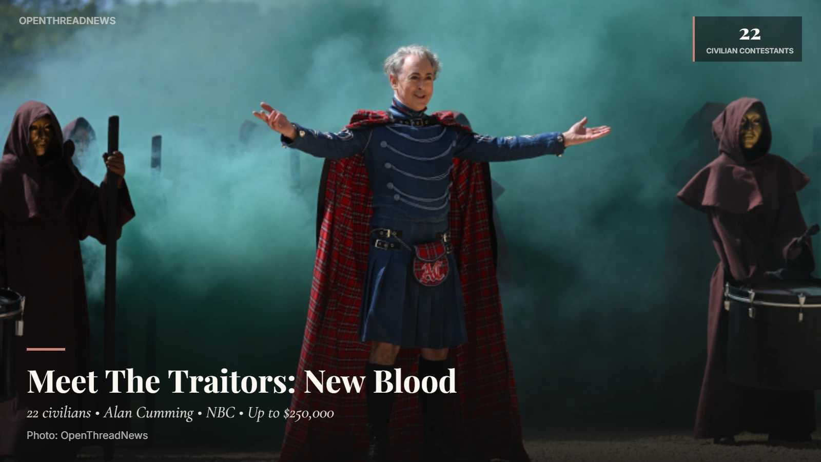 The Traitors: New Blood cast, host Alan Cumming and 2026 NBC season guide