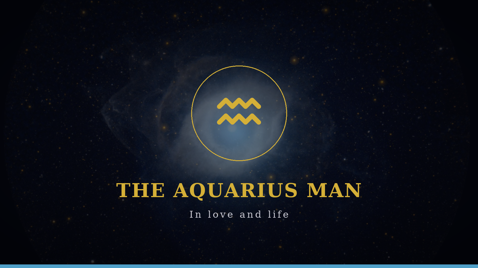 The Aquarius man