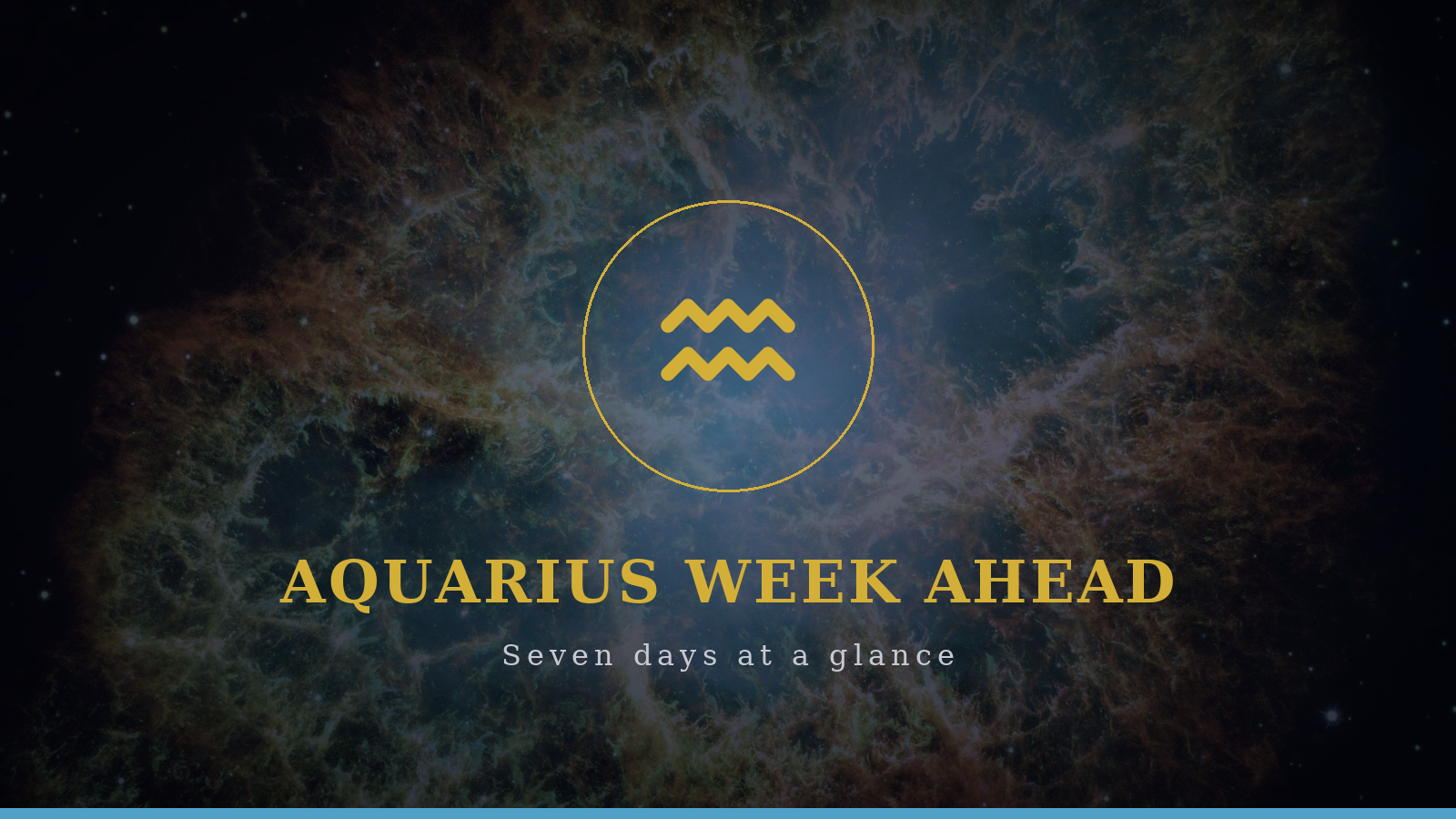 Aquarius week ahead