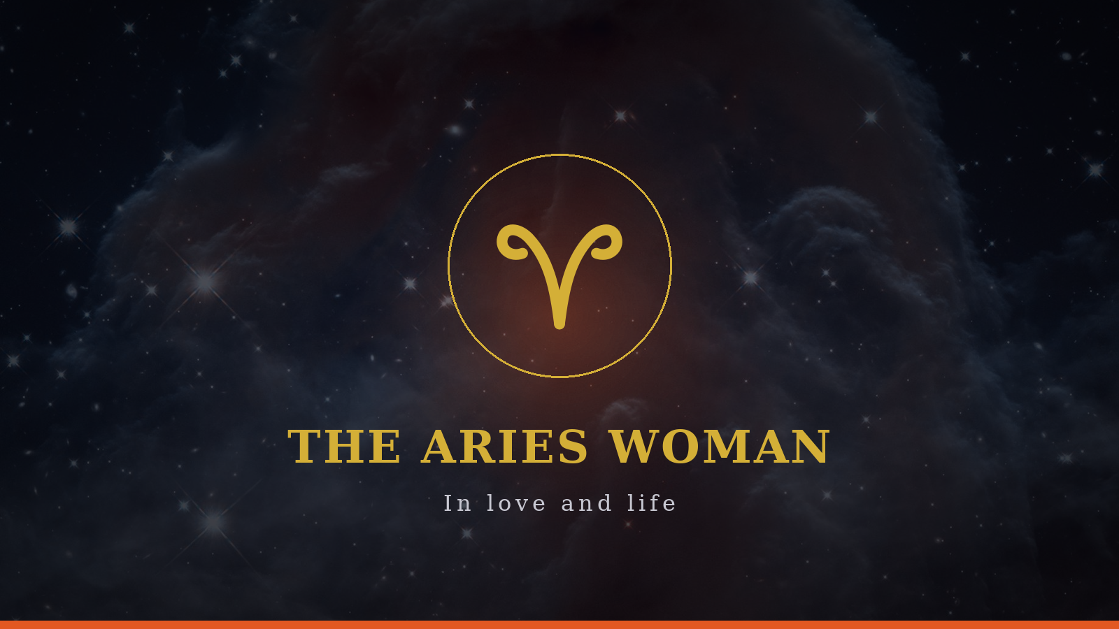 The Aries woman