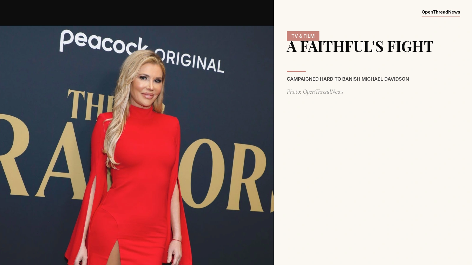 Brandi Glanville as a Faithful on The Traitors Season 1