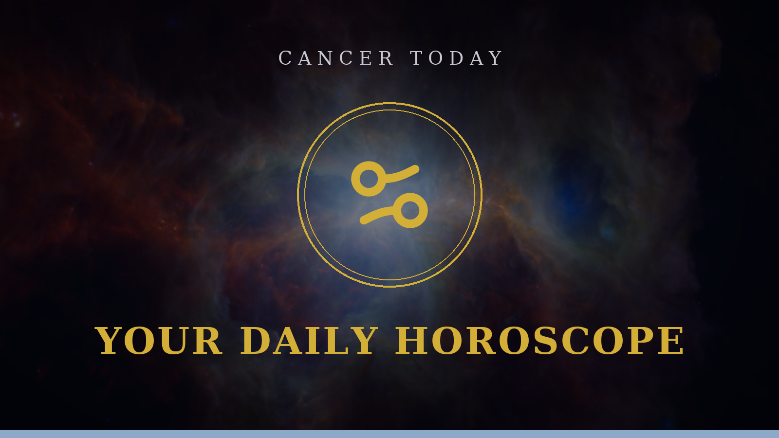 Cancer daily horoscope today: Crab glyph with your daily reading on love, career, and lucky focus