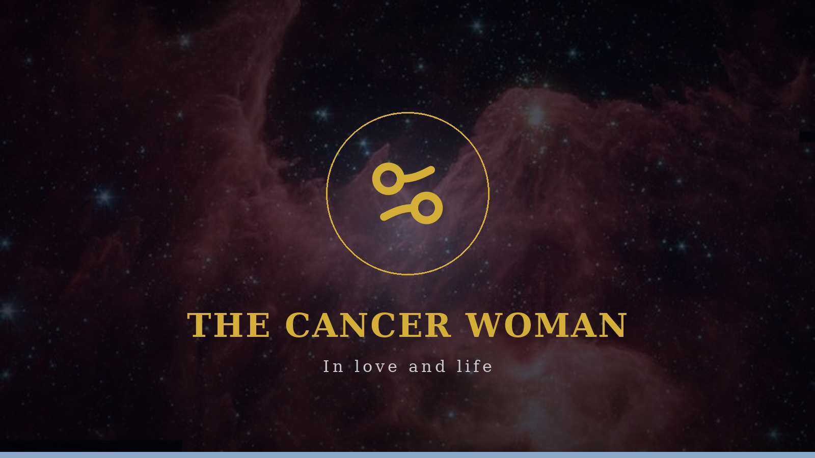 The Cancer woman