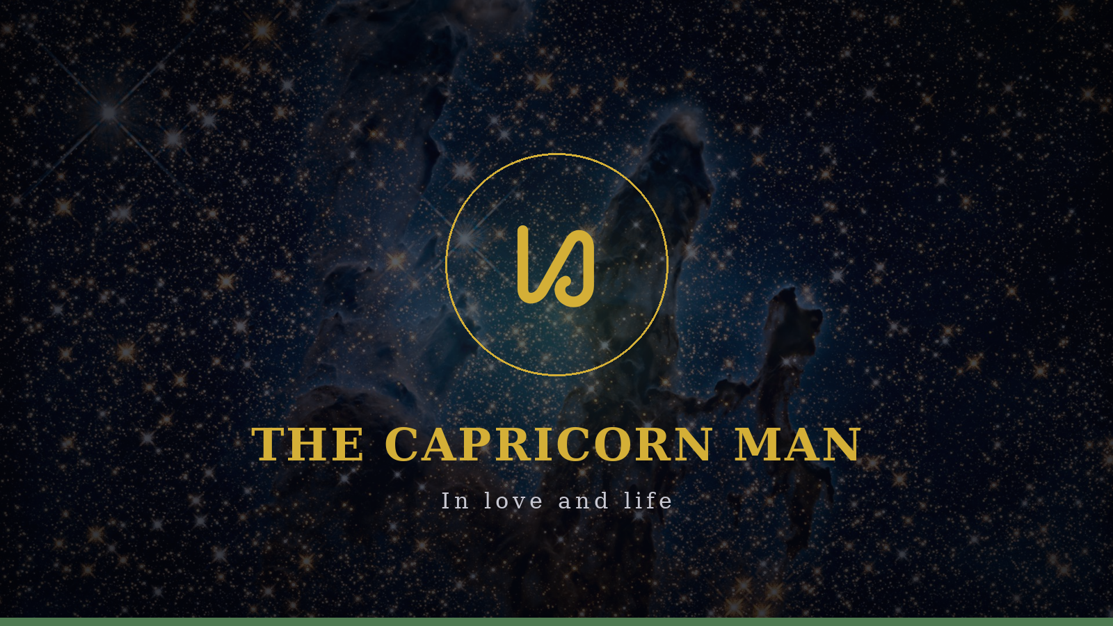 The Capricorn man