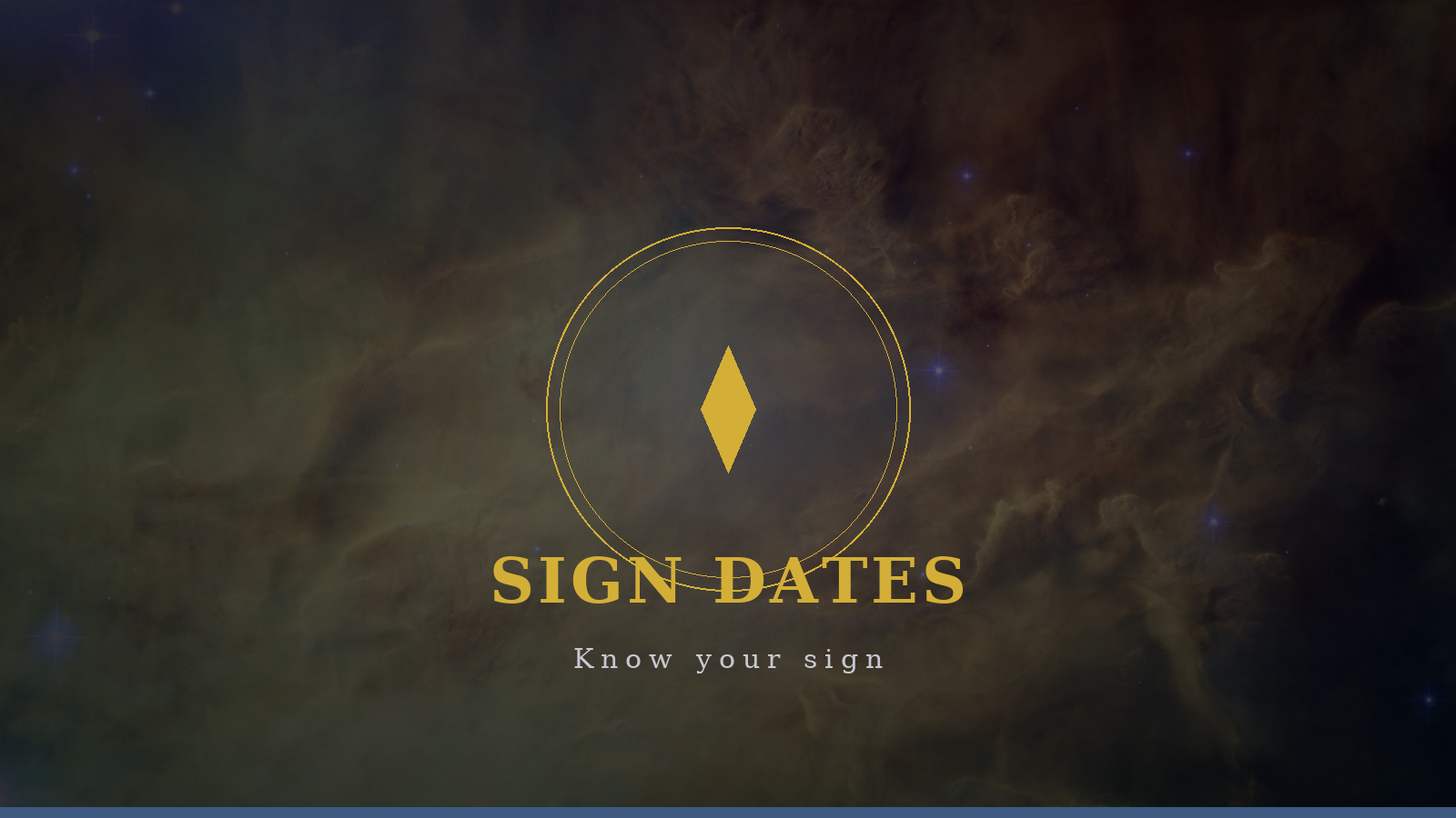 Sign dates