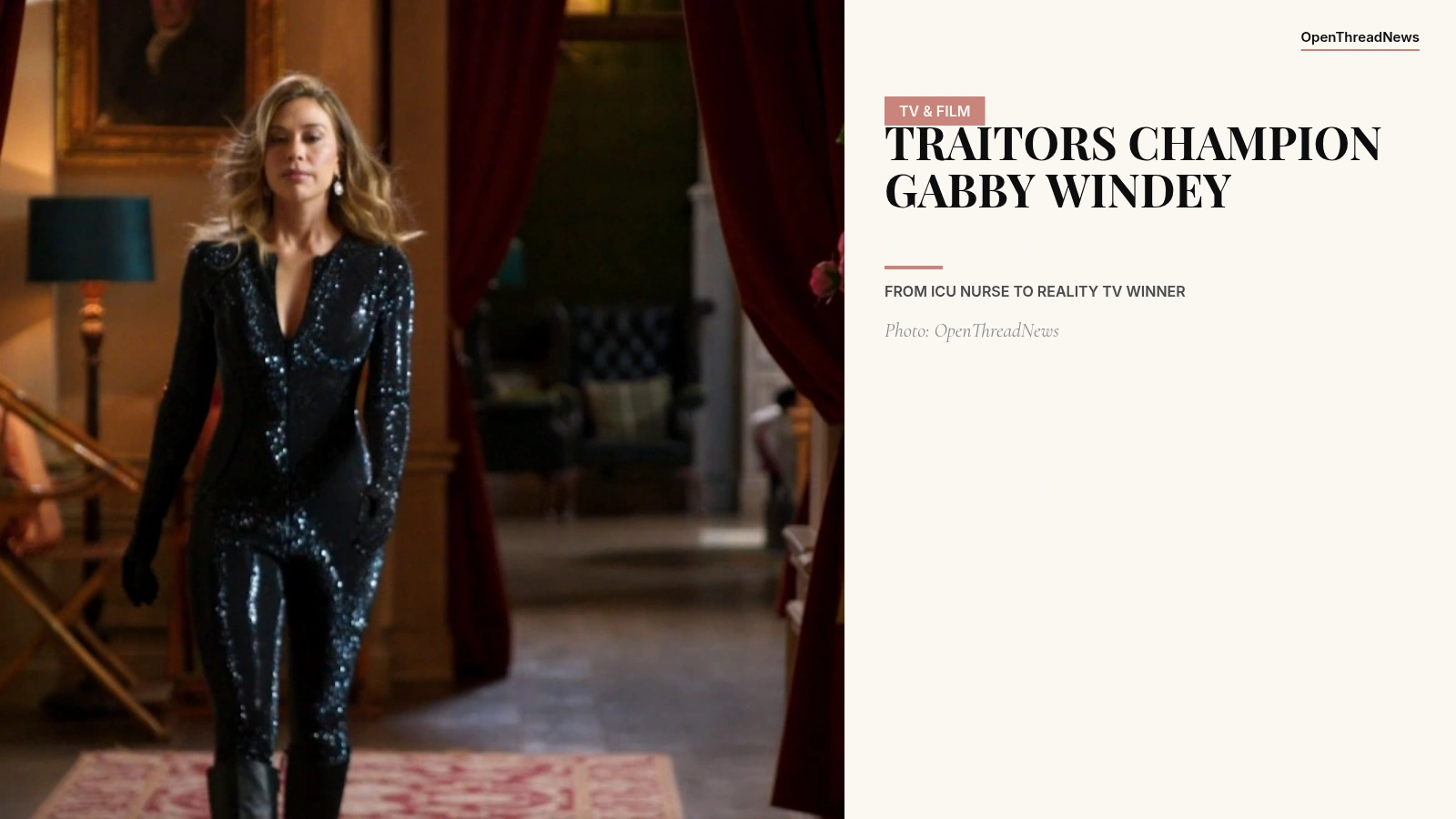 Gabby Windey, winner of The Traitors Season 3