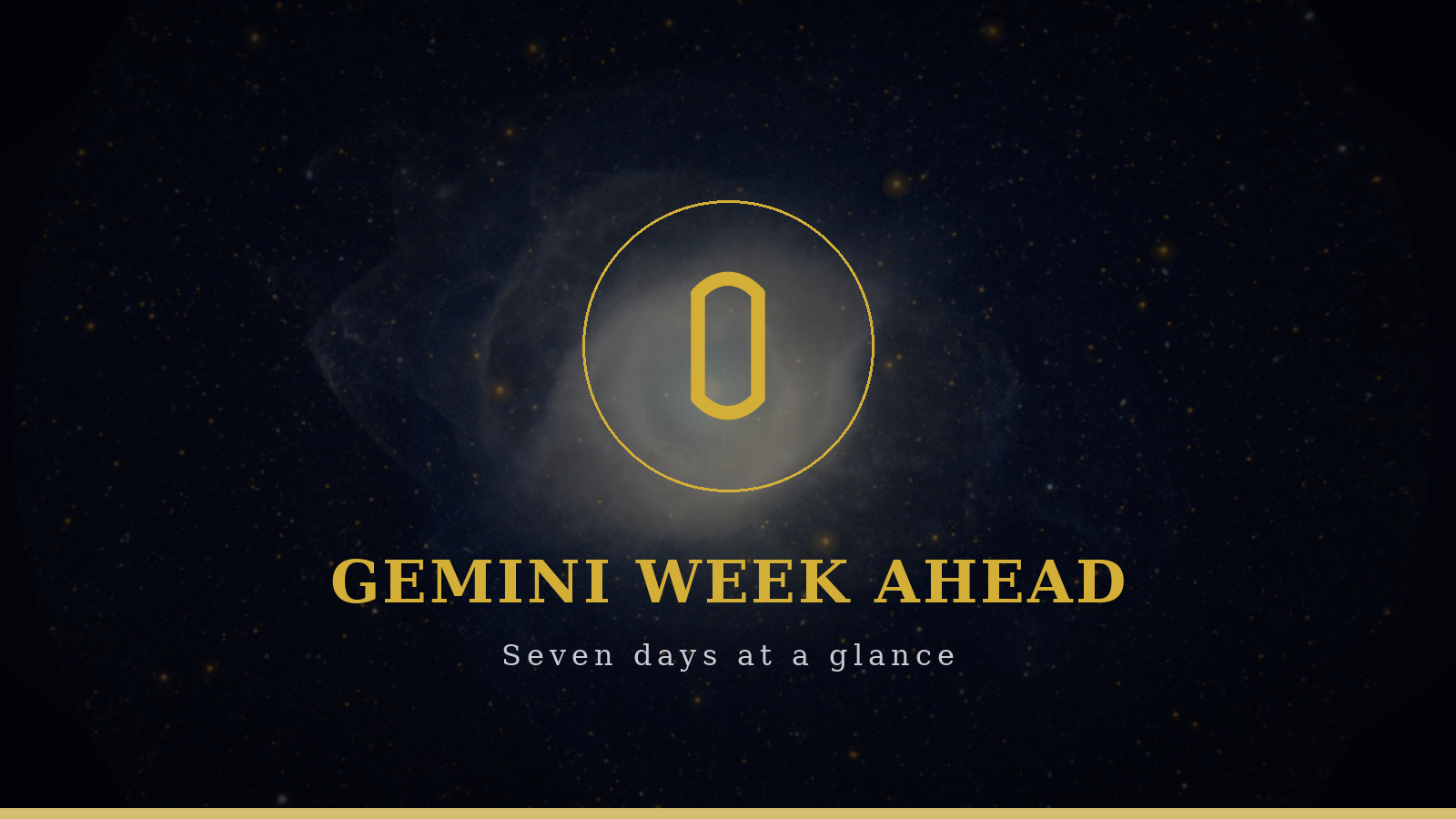Gemini week ahead