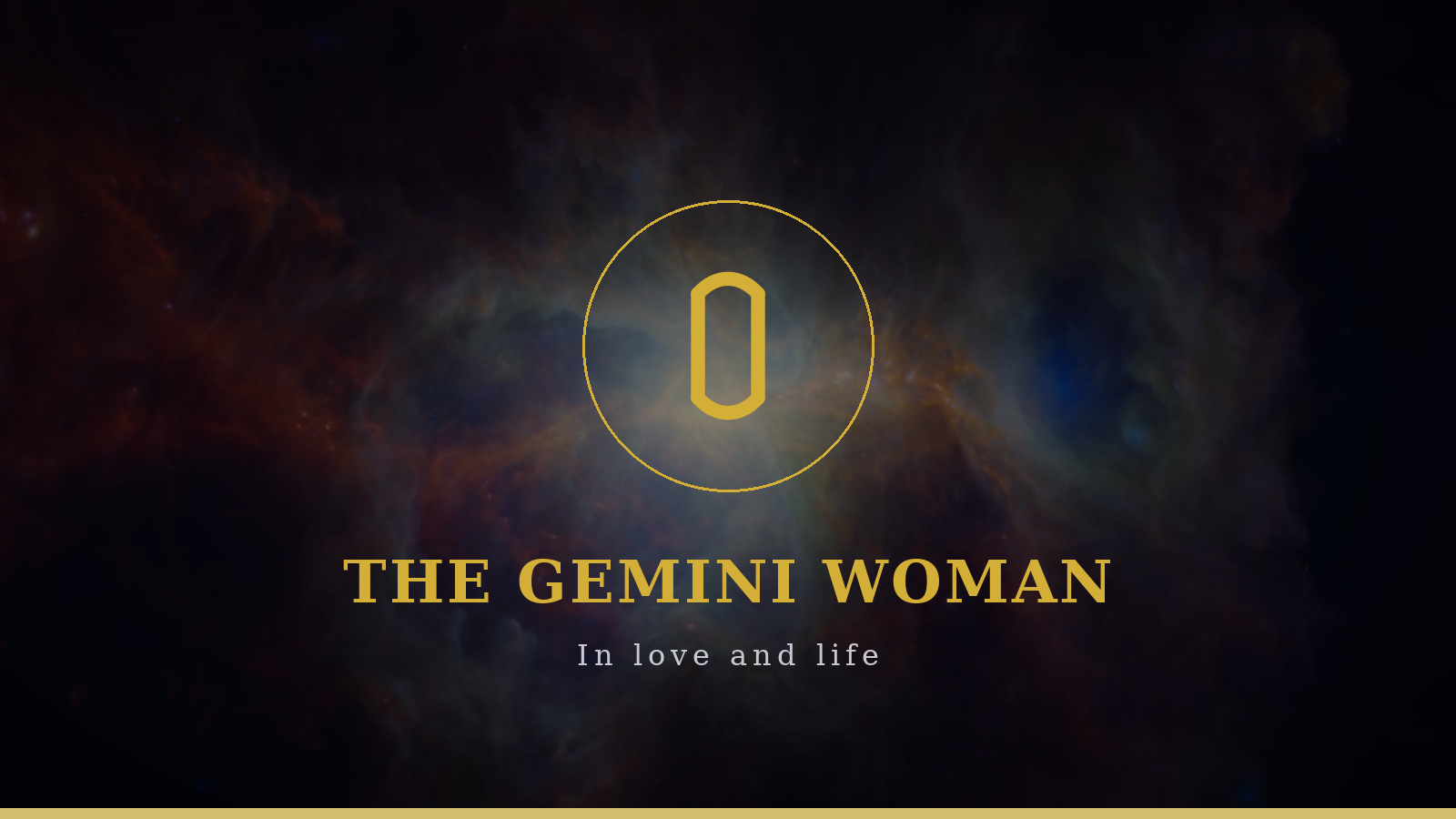 The Gemini woman