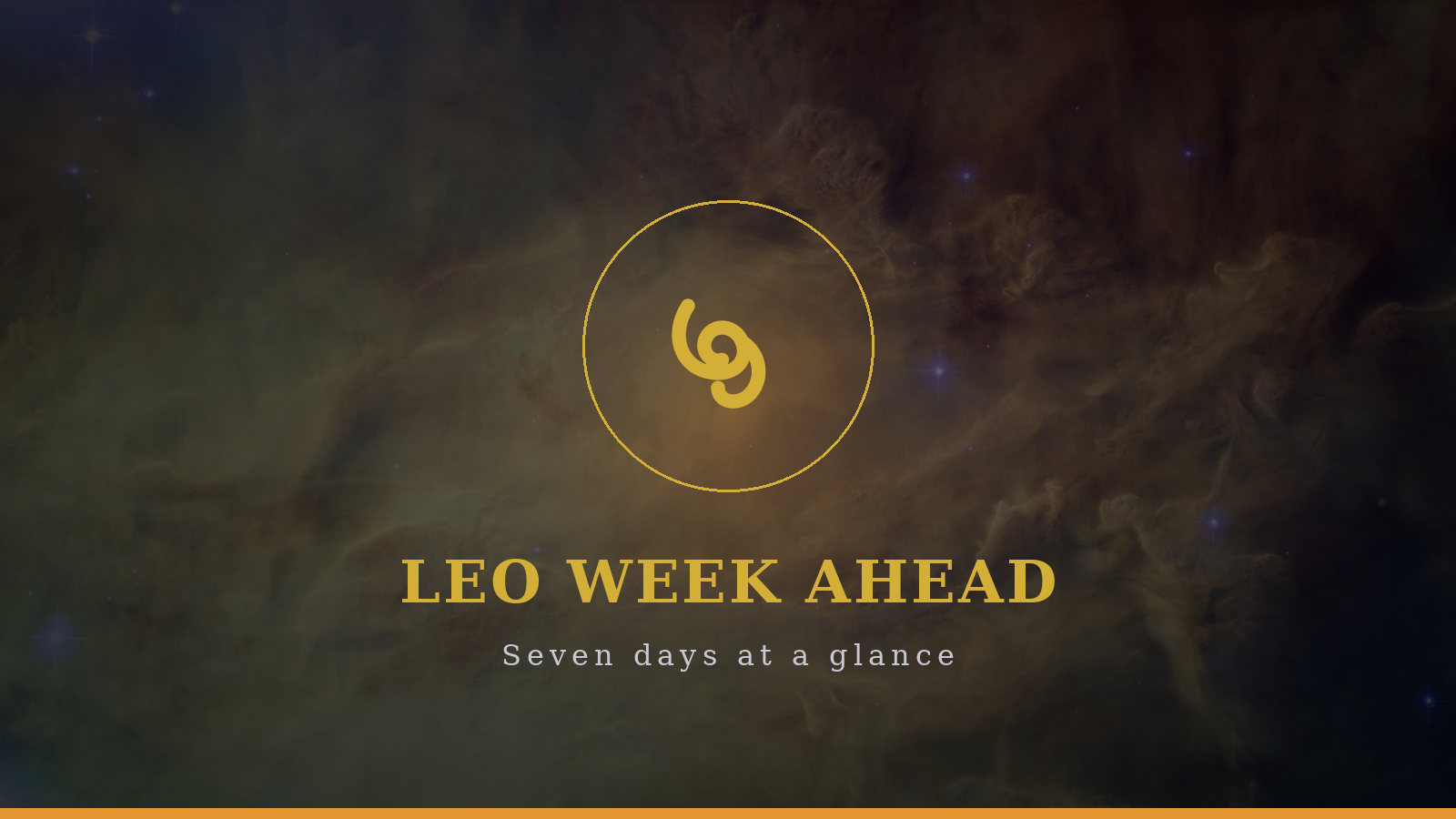 Leo week ahead