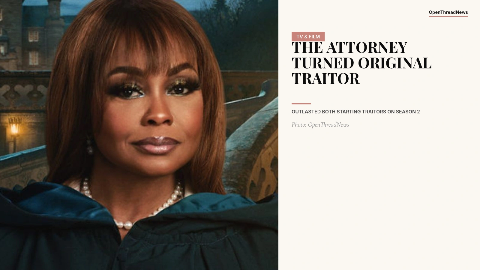 Phaedra Parks, Original Traitor on The Traitors season 2 and entertainment attorney