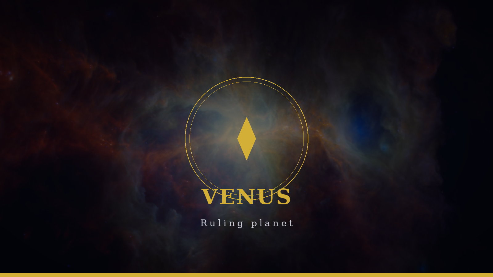 Venus, ruling planet