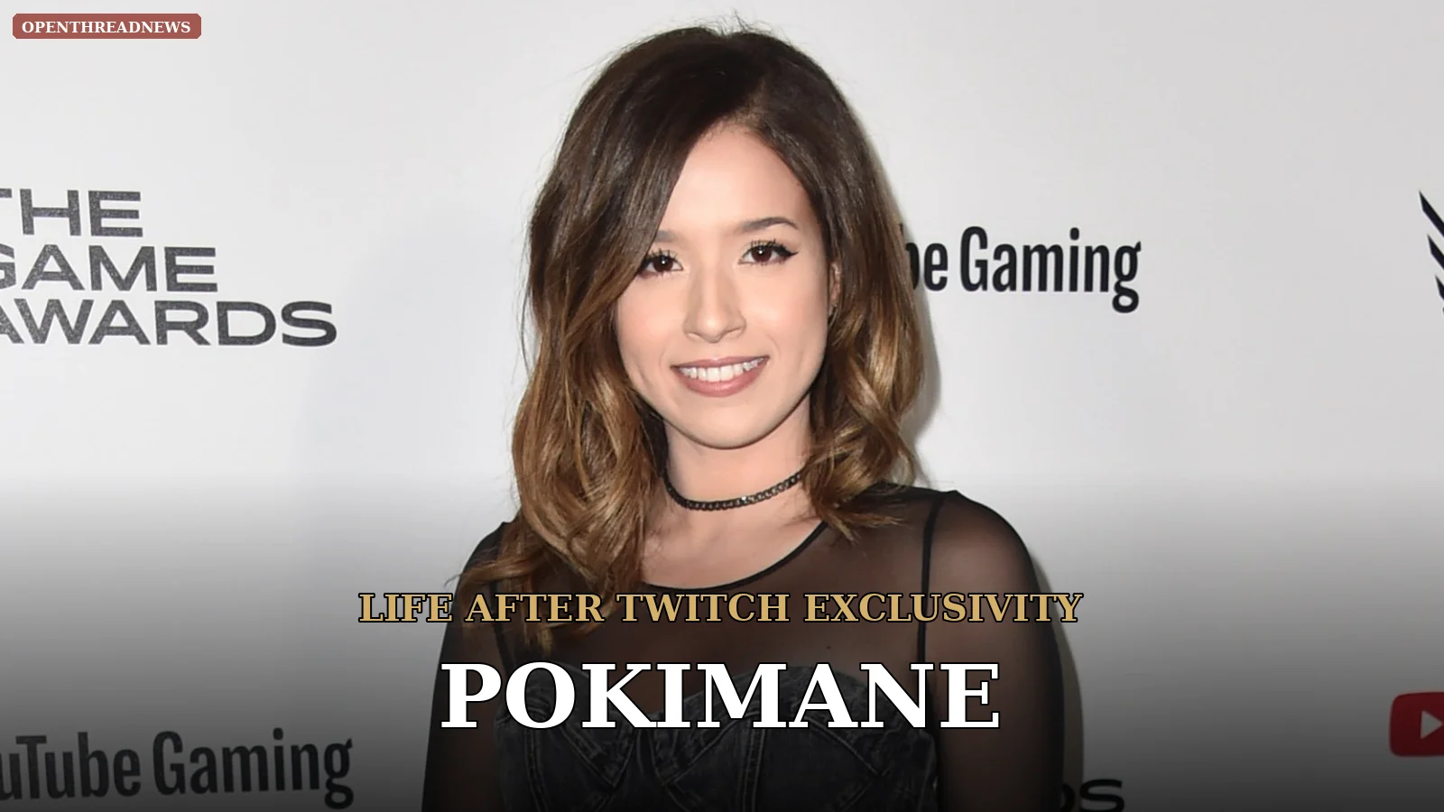 Pokimane smiling at her streaming microphone in a bright, plant-filled room, reflecting her life after Twitch exclusivity