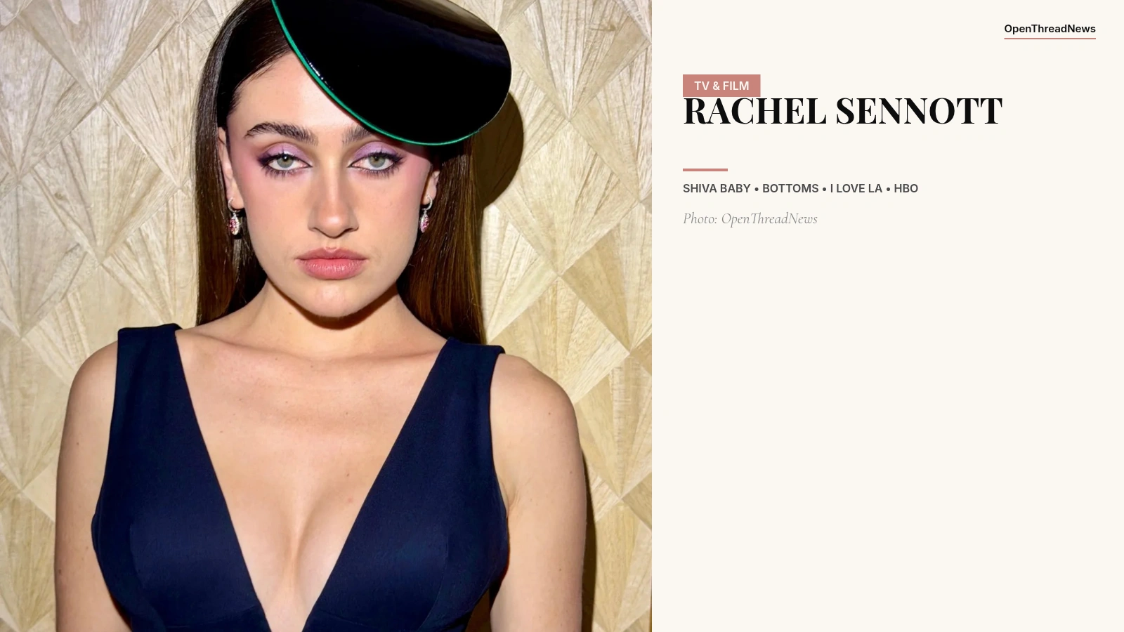 Rachel Sennott, actress and creator of HBO's I Love LA