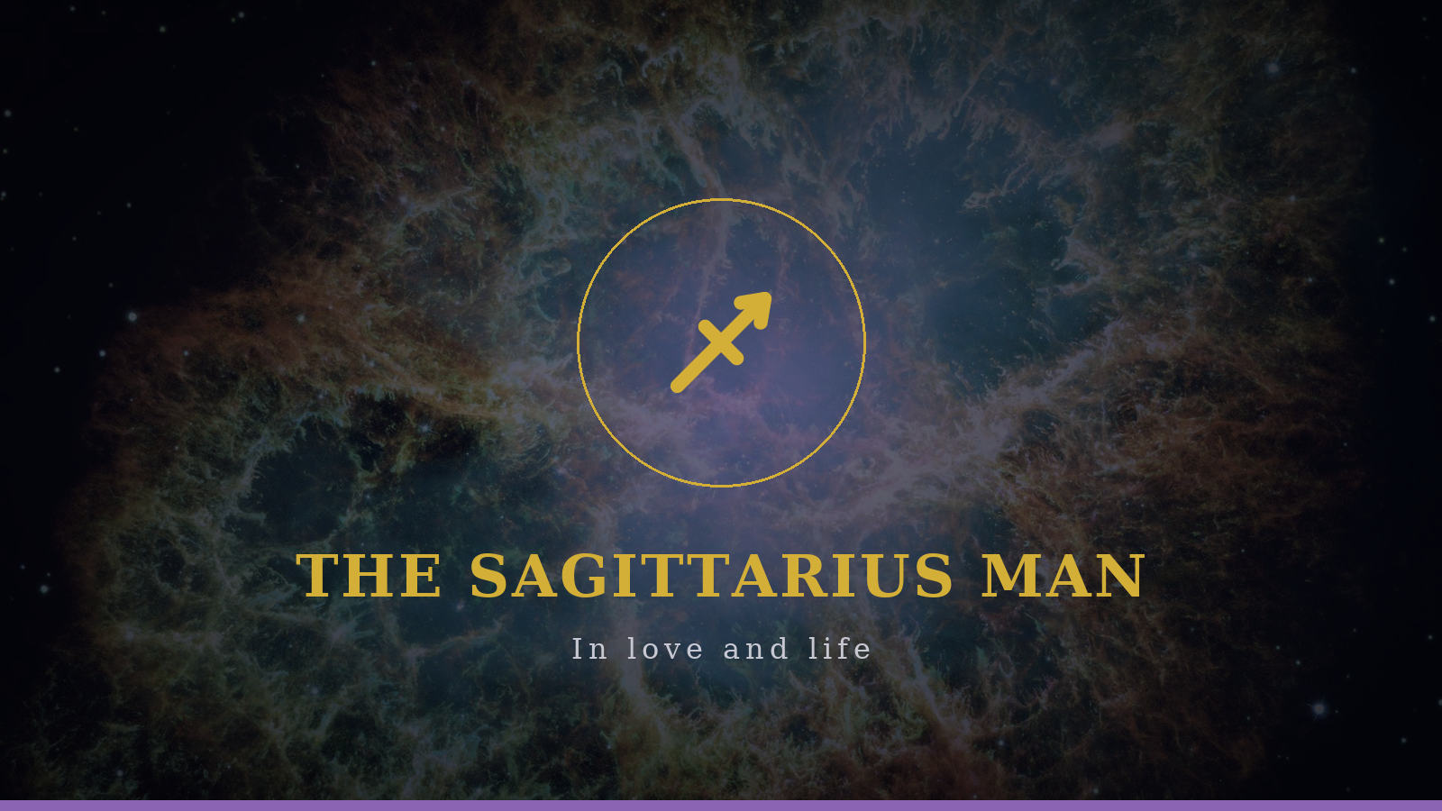 The Sagittarius man