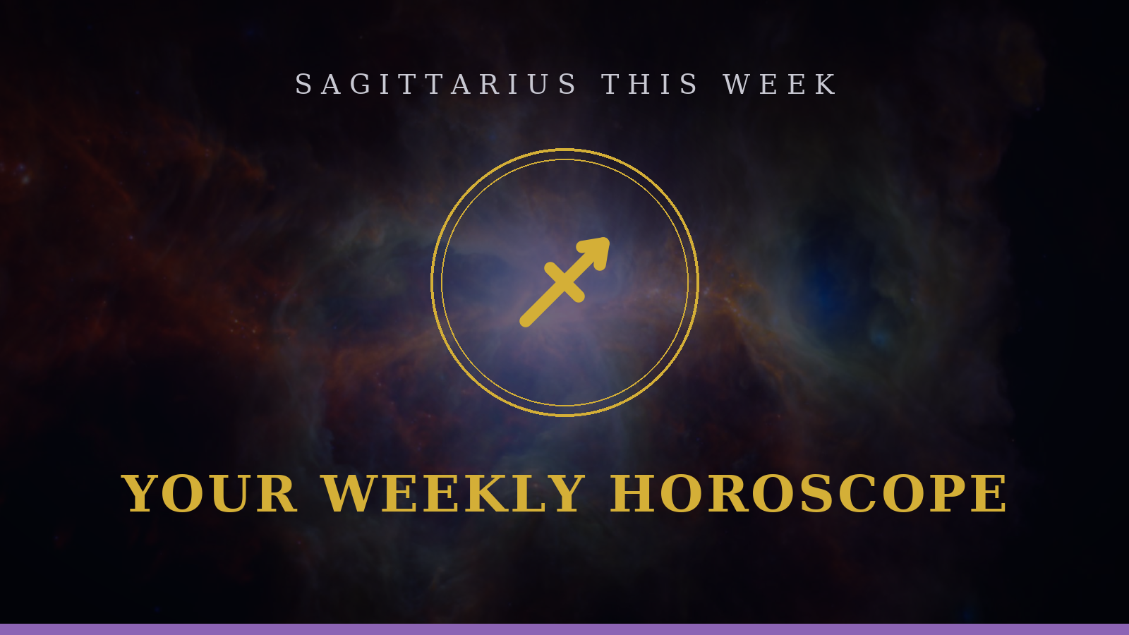 Sagittarius weekly horoscope: Archer glyph with your 7-day outlook on love, career, and lucky focus