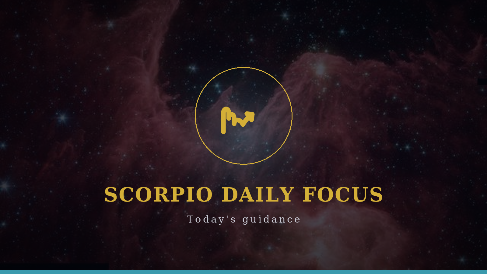 Scorpio daily focus