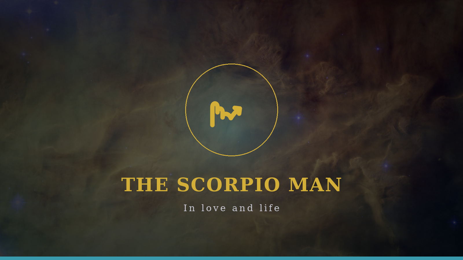 The Scorpio man