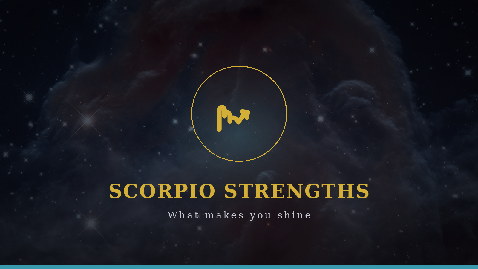 Scorpio strengths
