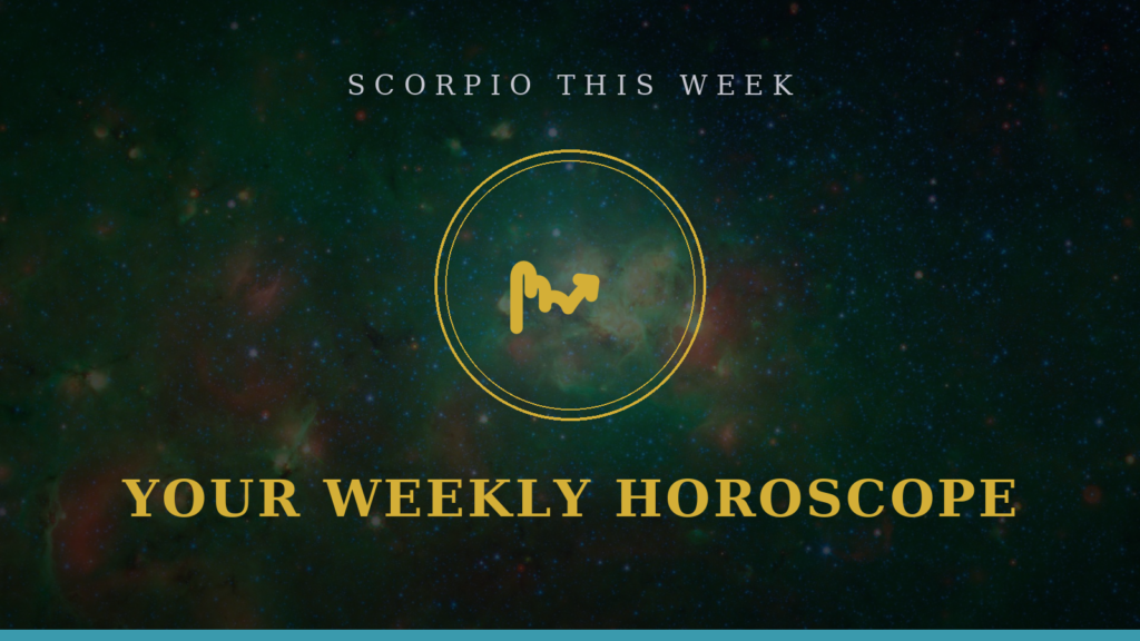 Scorpio weekly horoscope: Scorpion glyph with your 7-day outlook on love, career, and lucky focus