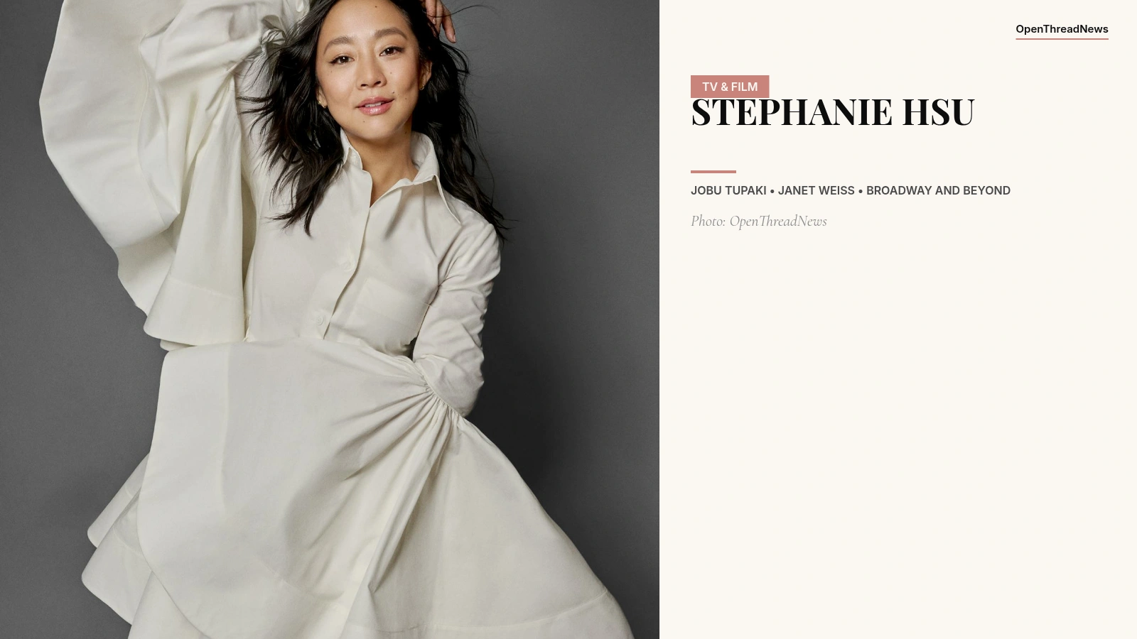 Stephanie Hsu, Oscar-nominated actress and singer