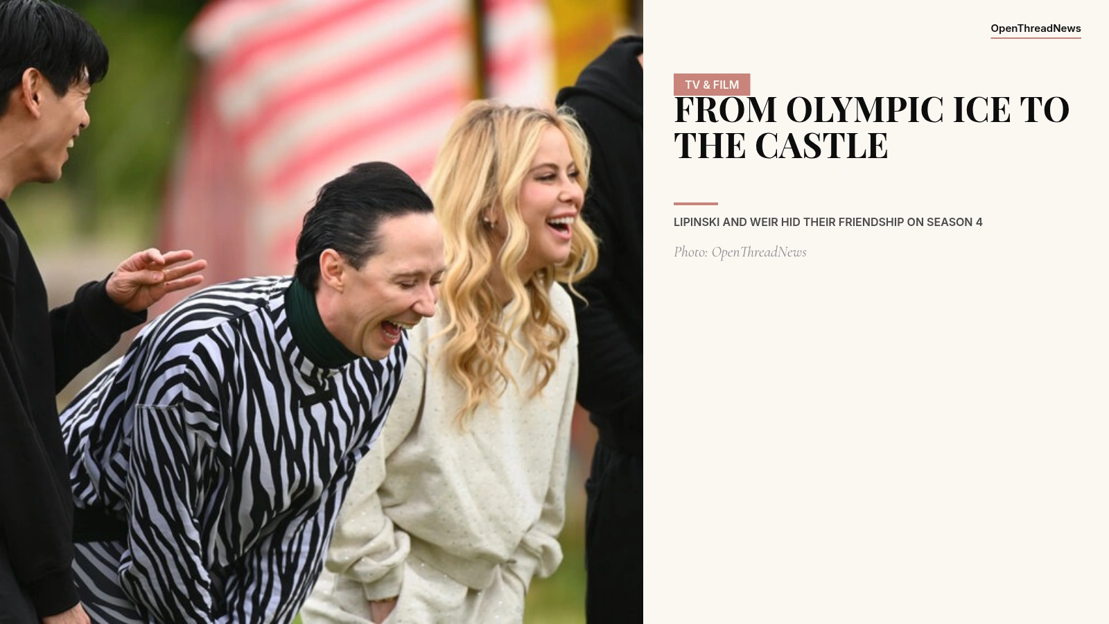 Tara Lipinski and Johnny Weir on The Traitors Season 4