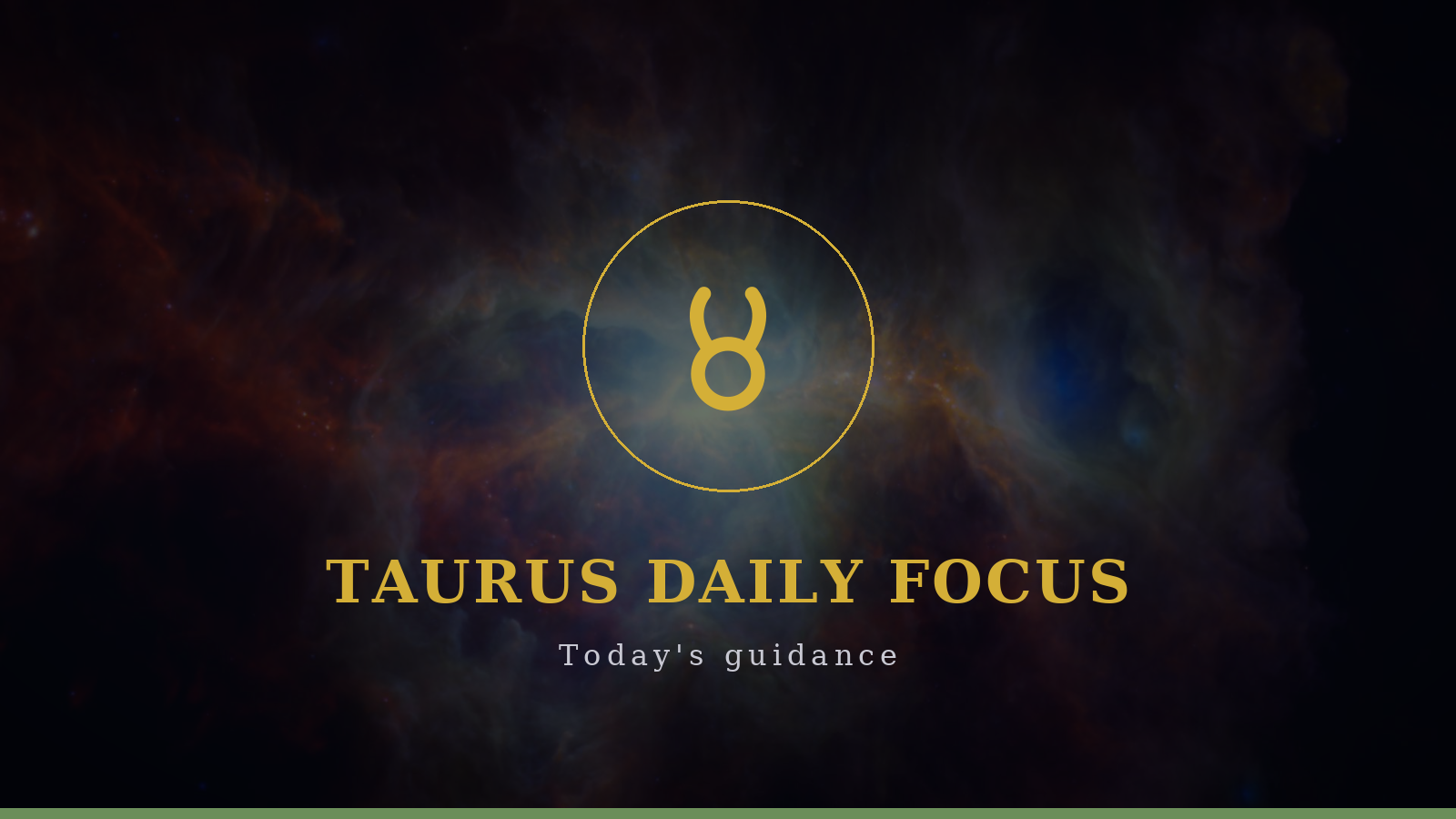 Taurus daily focus
