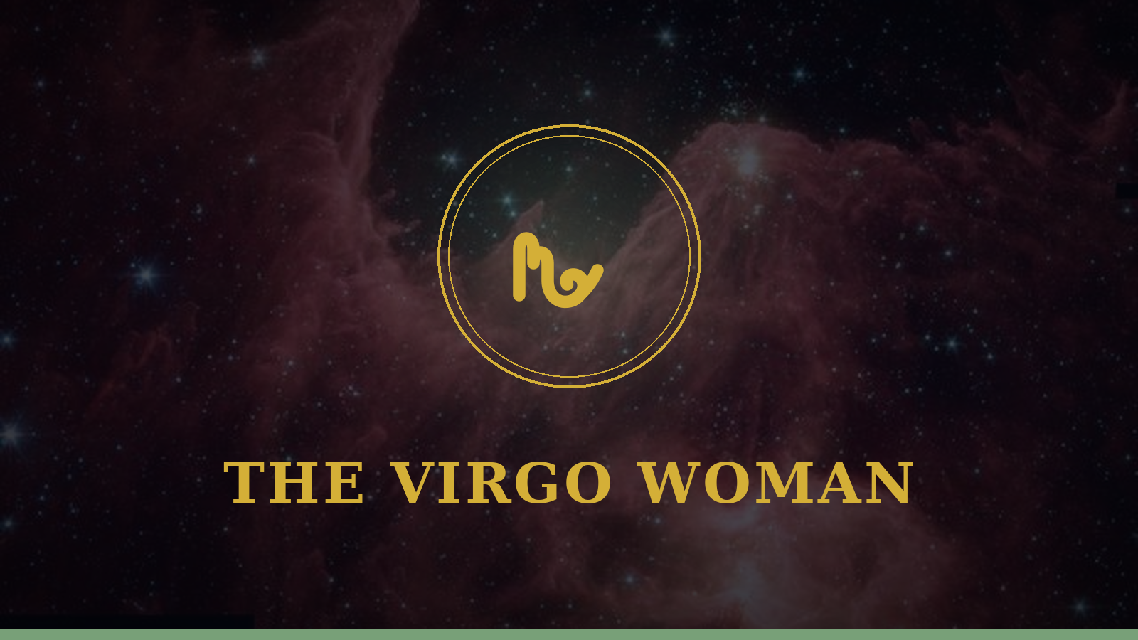 The Virgo woman: Maiden glyph on cosmic background, personality and love guide